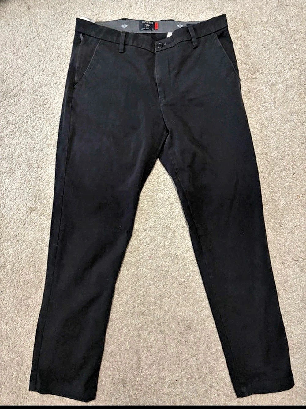 Dockers Waterless Black Chinos W34 L32